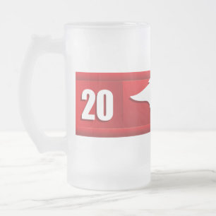 Cedar Vår Red Hawks #2 Frostat Ölglas