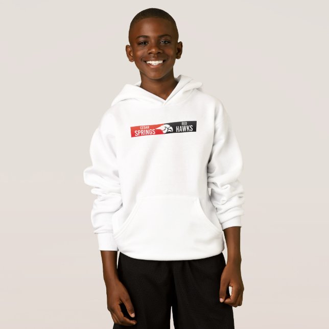 Cedar Vår Red Hawks #3 T Shirt (Hel framsida)