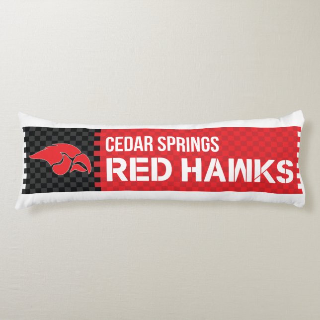 Cedar Vår Red Hawks Kroppskudde (Framsidan)