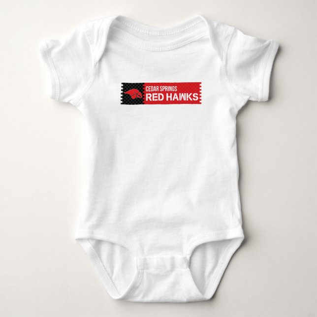 Cedar Vår Red Hawks T Shirt (Framsida)