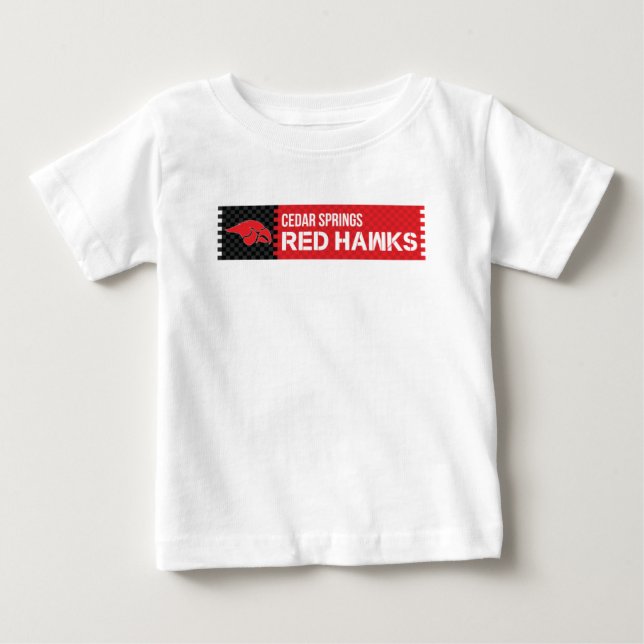 Cedar Vår Red Hawks T Shirt (Framsida)