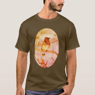 Cedar Waxwing Bird Natature Art T Shirt