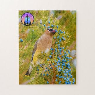 Cedar Waxwing Jigszle Puzzle Pussel