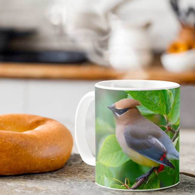 Cedar Waxwing Kaffemugg (Skapare uppladdad)