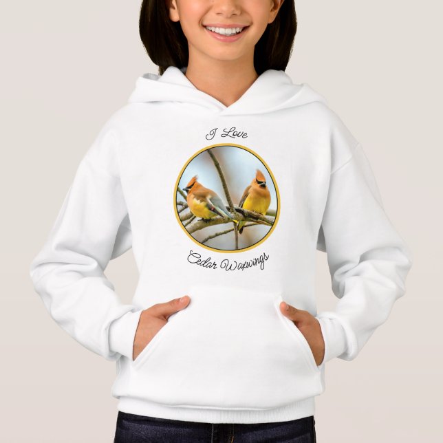 Cedar Waxwing - Originalfoto T Shirt (Framsida)
