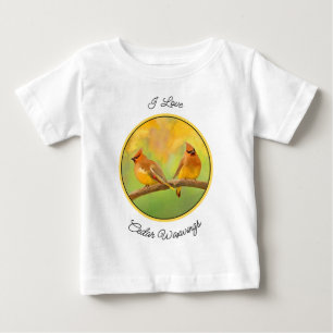 Cedar Waxwing Painting - Cute Original Hund Art T Shirt
