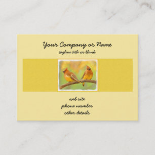 Cedar Waxwing Painting - Cute Original Hund Art Visitkort