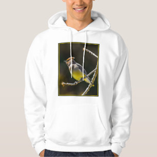 Cedar Waxwing Songbird Original Vild Bird Photo Hoodie