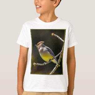 Cedar Waxwing Songbird Original Vild Bird Photo T Shirt