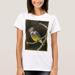 Cedar Waxwing Songbird Original Vild Bird Photo T Shirt