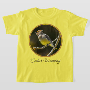 Cedar Waxwing Songbird Original Vild Bird Photo T Shirt