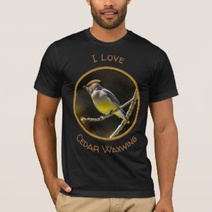 Cedar Waxwing Songbird Original Vild Bird Photo T Shirt