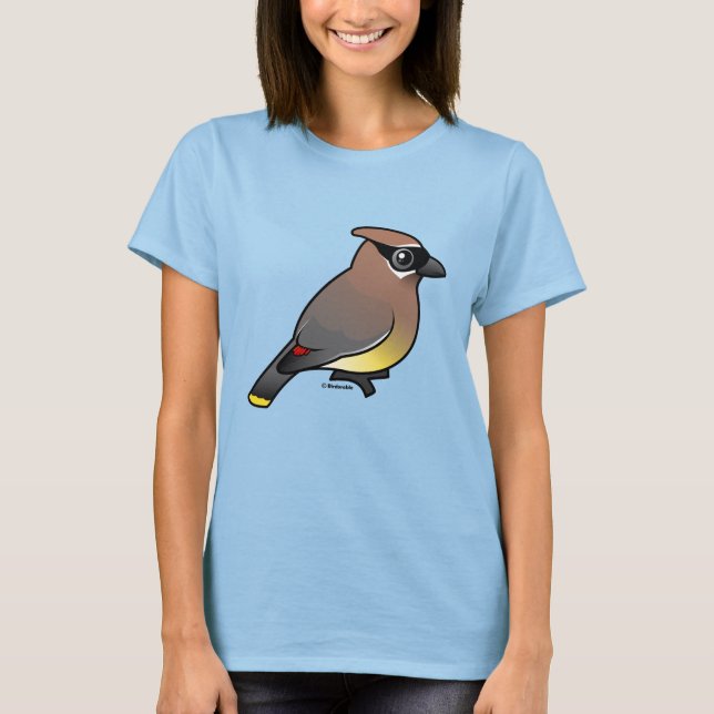Cedar Waxwing T-shirt (Framsida)