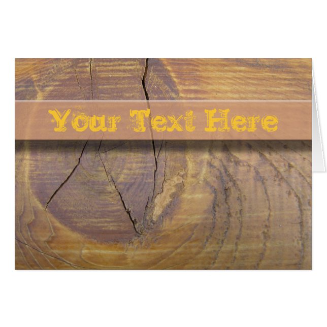 Cedar Wood Knot Photograph Hälsningskort (Framsidan Horizontal)