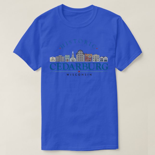 Cedarburg Wisconsin City Logotyp Premium T-shirt11 T Shirt (Design framsida)