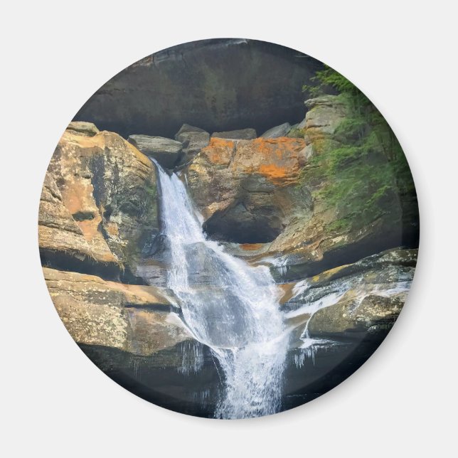 Ceder Falls, Hocking Backe Ohio Magnet (Framsidan)