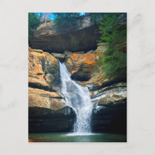 Ceder Falls, Hocking Backe Ohio Vykort