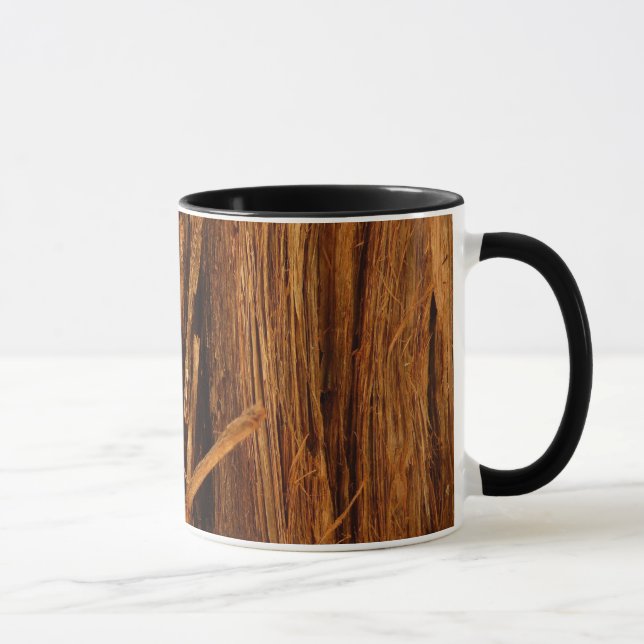 Ceder Trästruktur Utseende Bark Mugg (Höger)