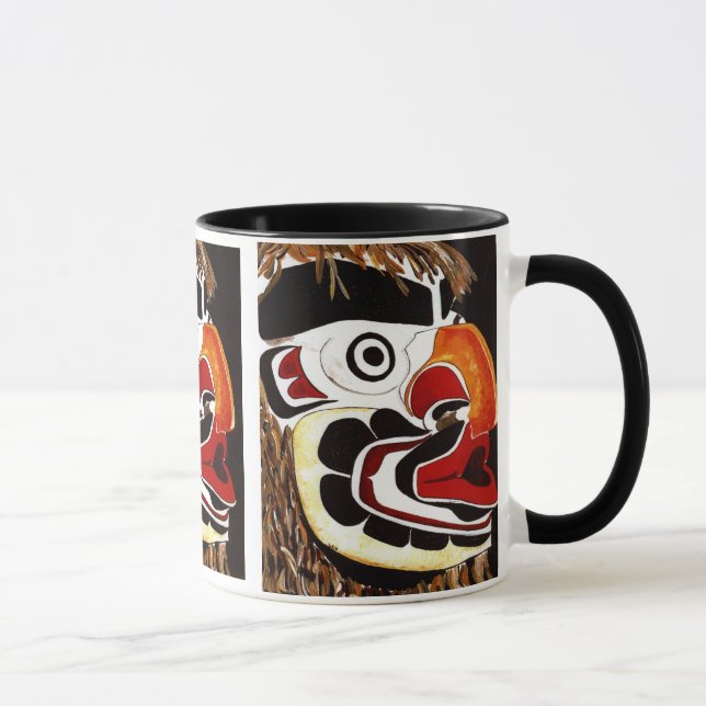 Cederträ maskerar mugg (Höger)