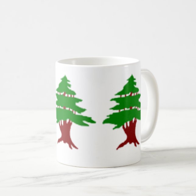 Cederträdet i Libanon Kaffe Mugg (Framsida höger)