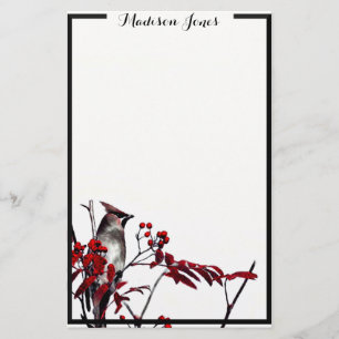 CederträWaxwing Brevpapper