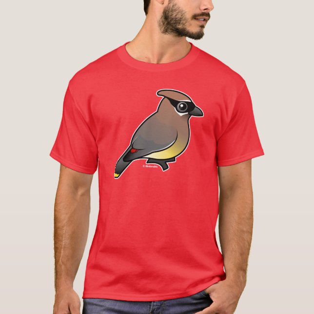 CederträWaxwing Tee Shirt (Framsida)