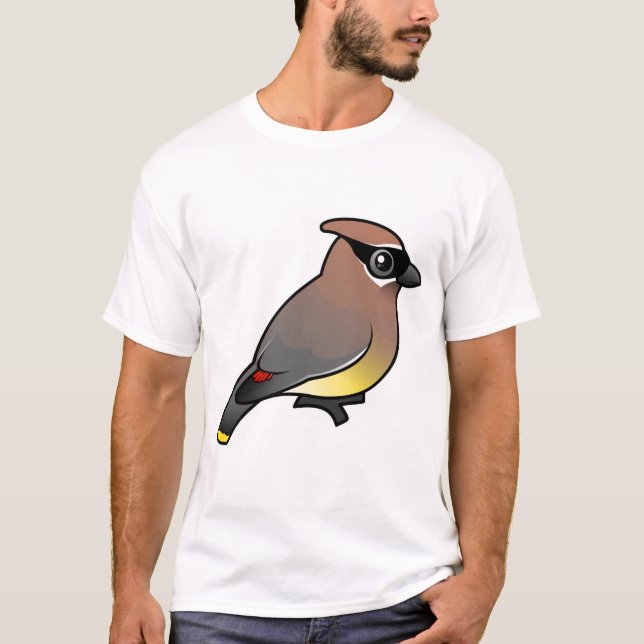 CederträWaxwing Tee Shirt (Framsida)