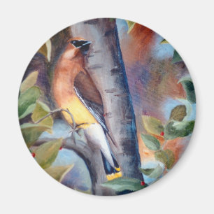 CederträWaxwingmagnet Magnet