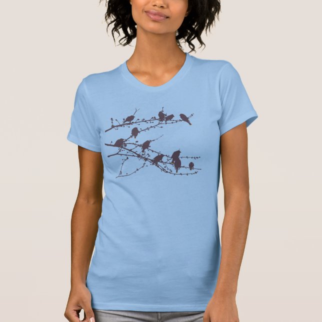 CederträWaxwingsT-tröja T-shirt (Framsida)