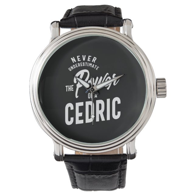 Cedric Personlig Namn Birthday Gift Armbandsur (Framsida)