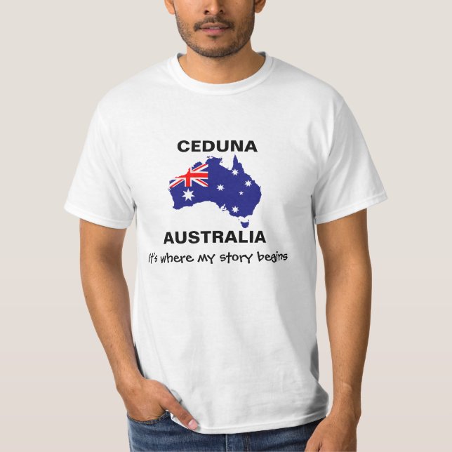 CEDUNA Australien är det var min berättelse börjar T-shirt (Framsida)