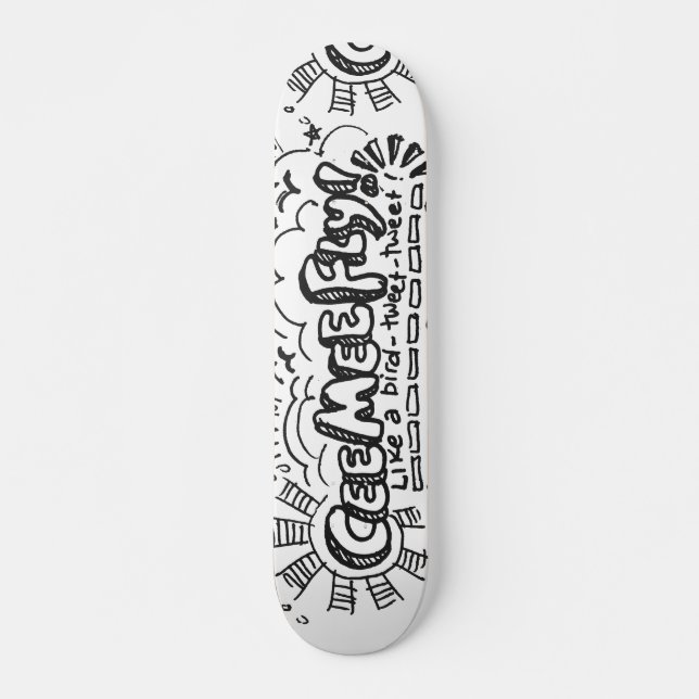 Cee Mee Fly Mini Skateboard Bräda 18,7 Cm (Framsida)