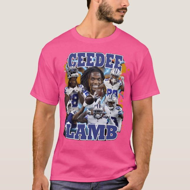Ceedee Lamb Retro Bootleg T Shirt (Framsida)