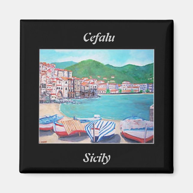 Cefalu Beach Magnet (Framsidan)