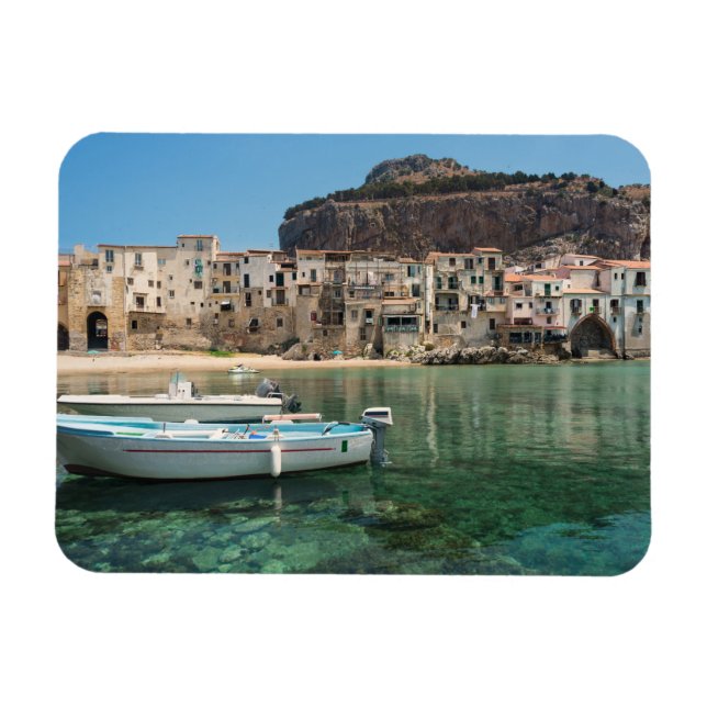 Cefalu-staden Sicilien Magnet (Horisontell)