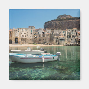 Cefalu town i Sicily Magnet