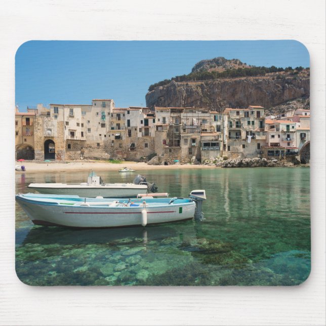 Cefalu town i Sicily Musmatta (Framsidan)