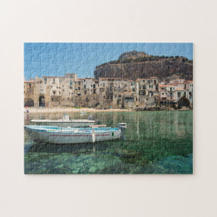 Cefalu town i Sicily Pussel
