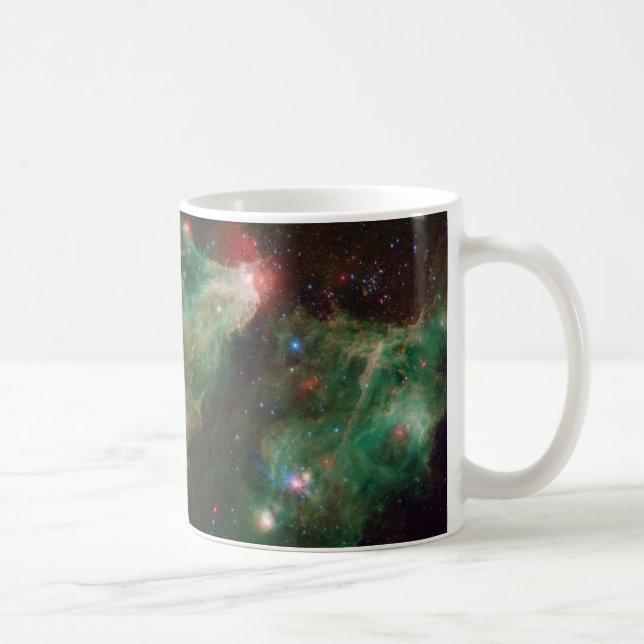 Cefheus B och C Grönt Nebula Kaffemugg (Höger)