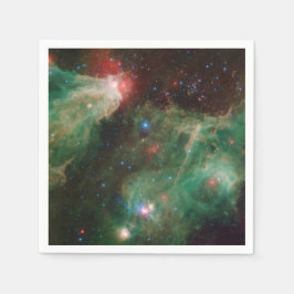 Cefheus B och C Grönt Nebula Pappersservett