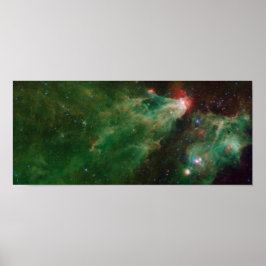 Cefheus B och C Grönt Nebula Poster