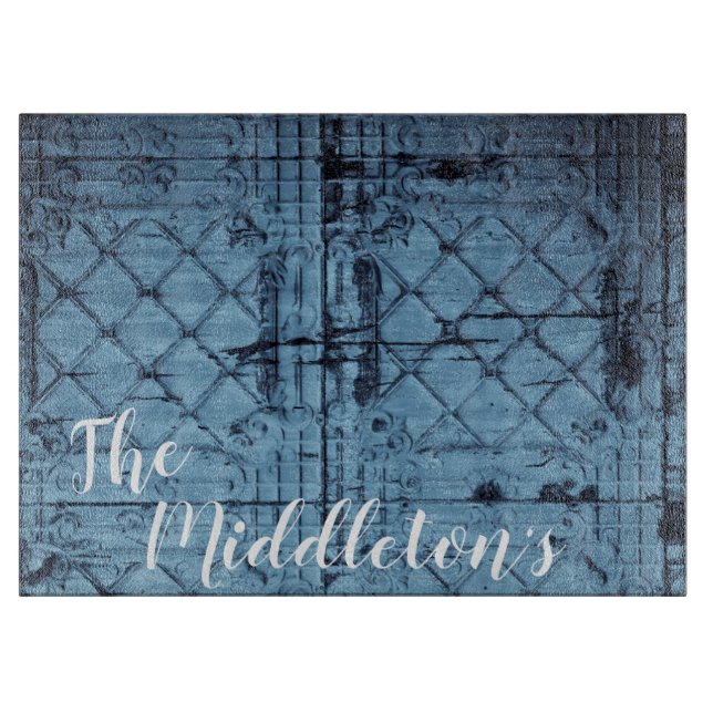 Ceilin, personlig Glass Cining Rustic Tin Panel (Framsidan)