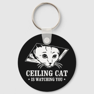 Ceiling Cat vaktar dig Nyckelring