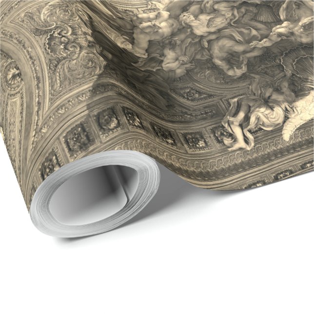 Ceiling Chiesa del Gesù – Battista Gaulli – gold Presentpapper (Rullad Hörn)