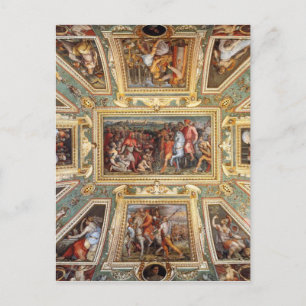 Ceiling dekoration Palazzo Vecchio Florence Giorgi Vykort