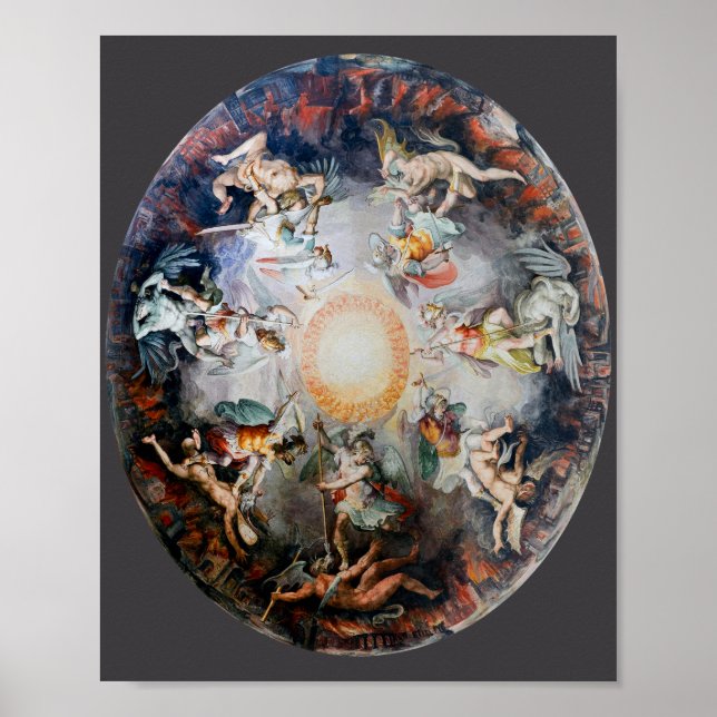 Ceiling Mural Angels And Demons Poster (Framsidan)