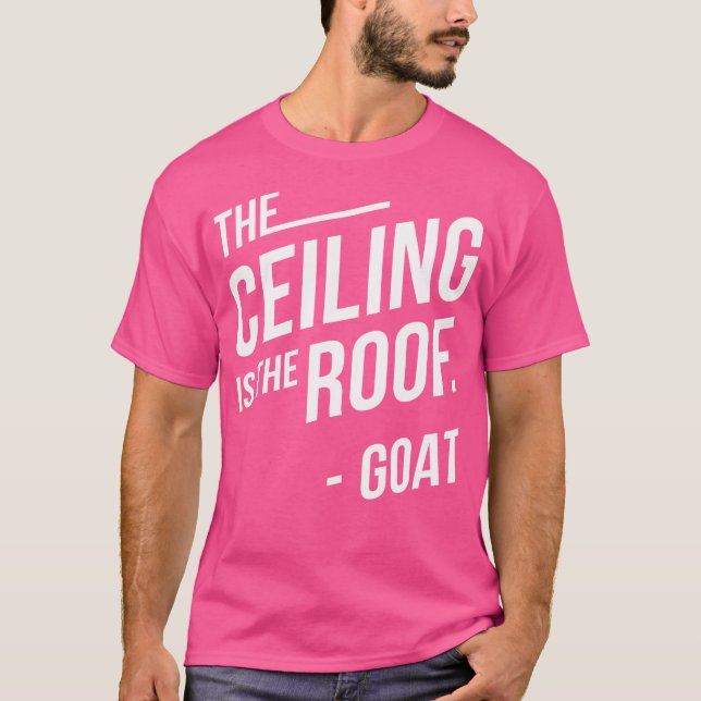 Ceiling Tak Goat North Carolina (blått eller svart T Shirt (Framsida)