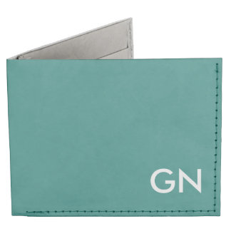 Celadon Grönt Monogrammed Billfold Wallet Tyvek® Plånbok