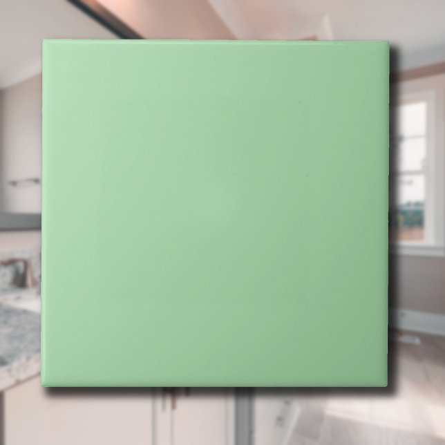 Celadon Grönt Solid Färg | Klassisk | ELEGANT Kakelplatta (Skapare uppladdad)