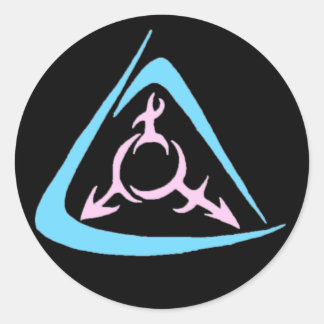 celastisk trans runt klistermärke